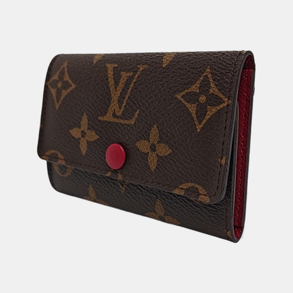 Monogram Coated Canvas Key Pouch Brown