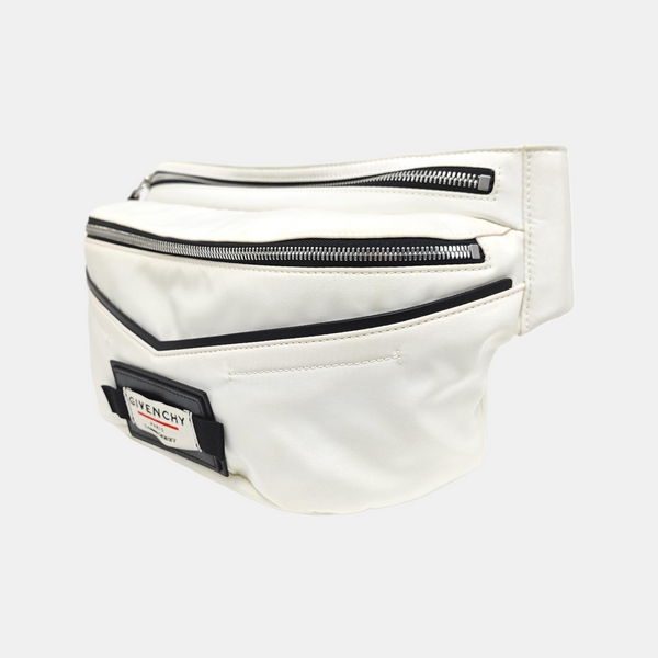 Fabric Belt Bag White