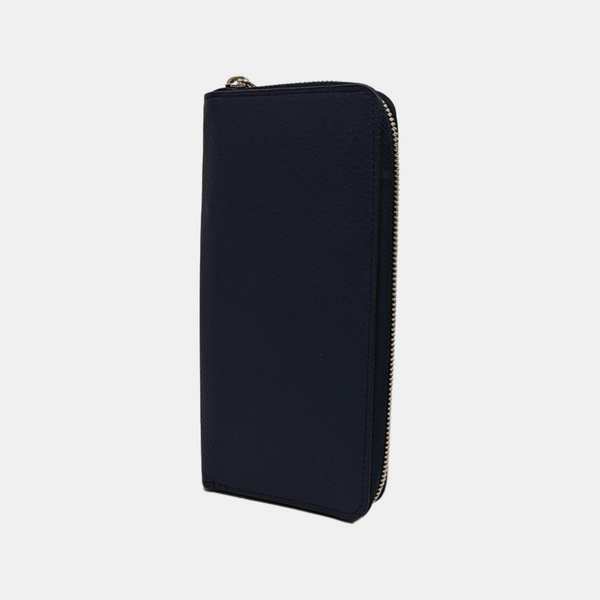 ZIPPY Calfskin Blue Wallet