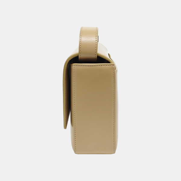 Calfskin Shoulder Bag Medium Beige
