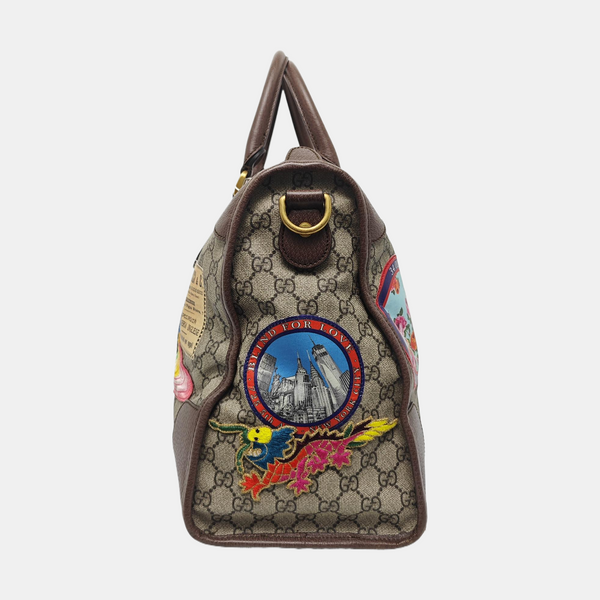 Courrier Monogram Coated Canvas Beige