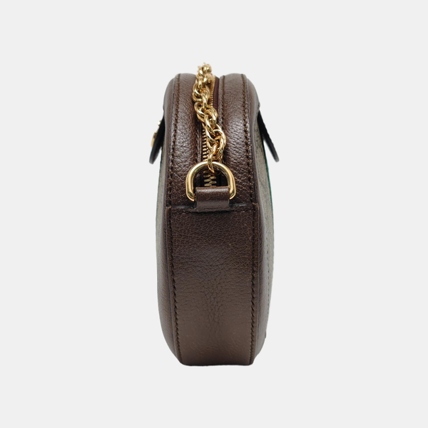 Ophidia Mini Monogram Coated Canvas Beige