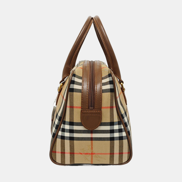Canvas Top Handle Bag Beige