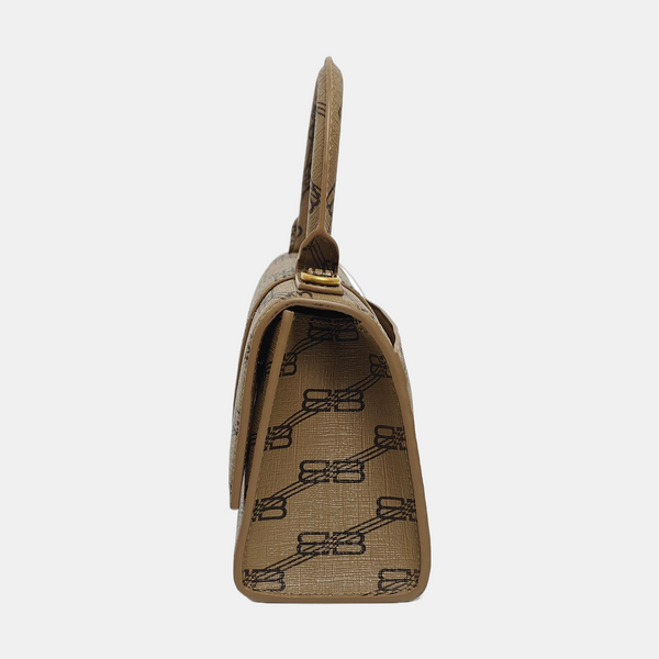 Hourglass XS Coated Canvas Brown