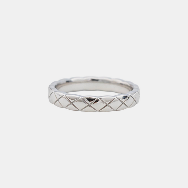 COCOCRUSH 18k White Gold Silver Ring EU 50