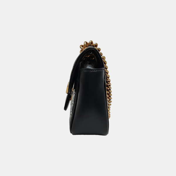 GG Marmont Small Quilted Calfskin Black
