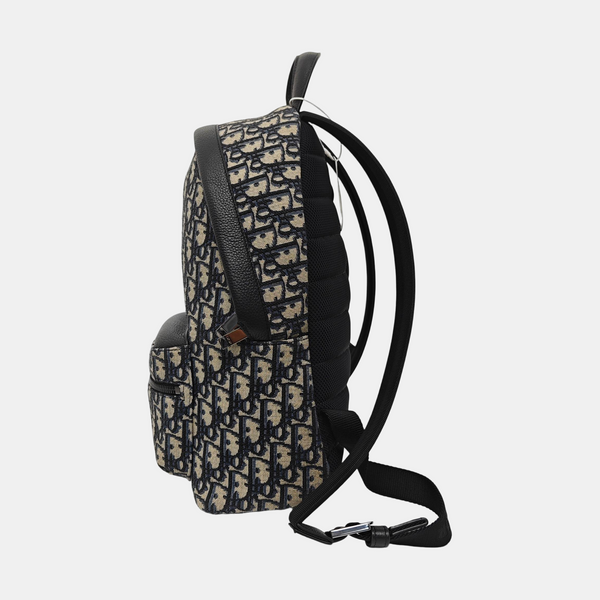 Oblique Canvas Backpack Blue