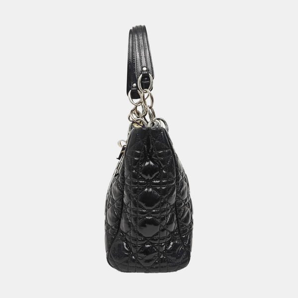 Dior Soft Cannage Patent Leather Black