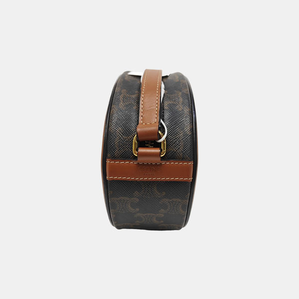 TRIOMPHE Small Coated Canvas Black