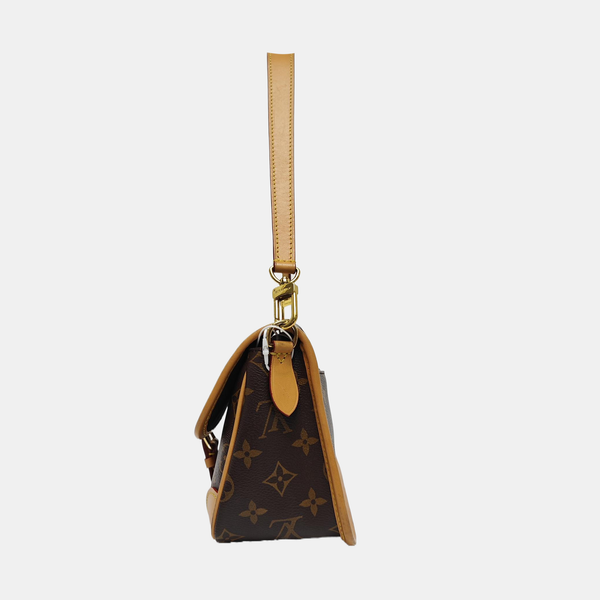 DIANE Monogram Coated Canvas Brown