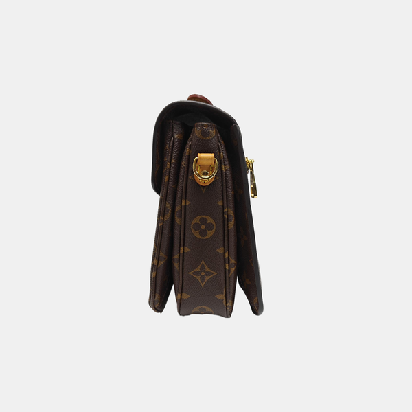 MÉTIS MM Monogram Coated Canvas Brown