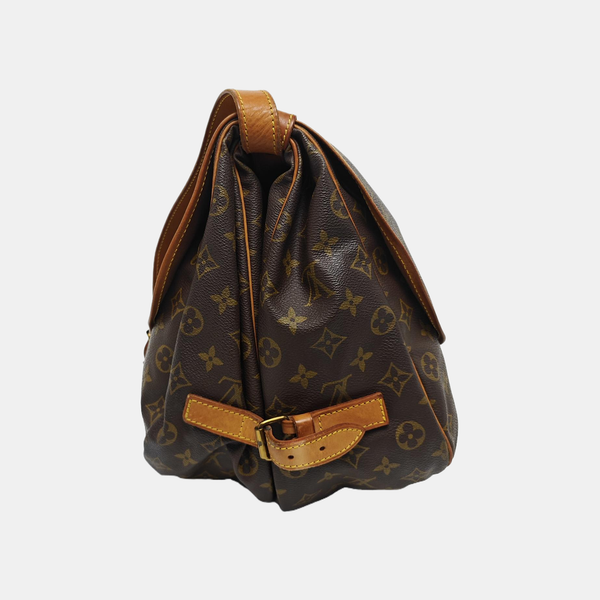 SAUMUR 35 Monogram Coated Canvas Brown
