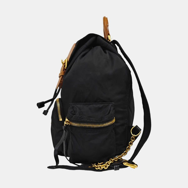The Rucksack Medium Nylon Black