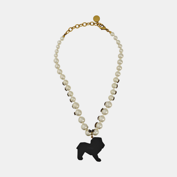 Faux Pearl White Necklace