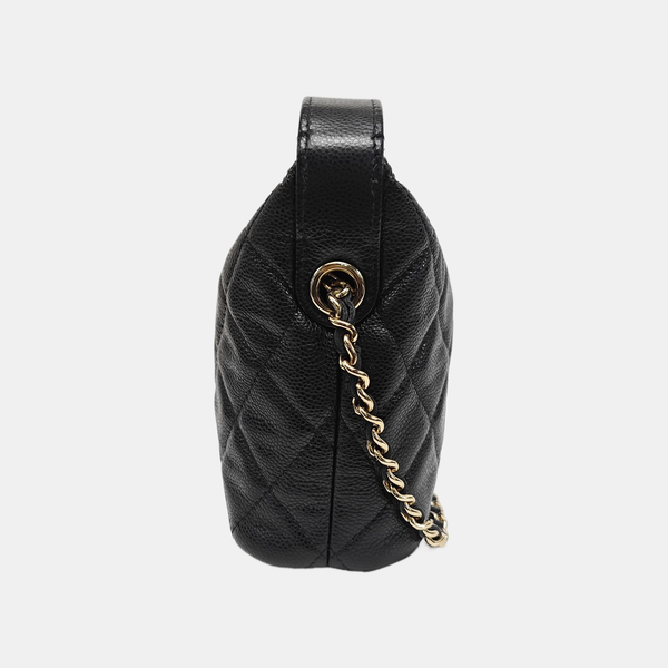 HOBO Quilted Grained Calfskin Black