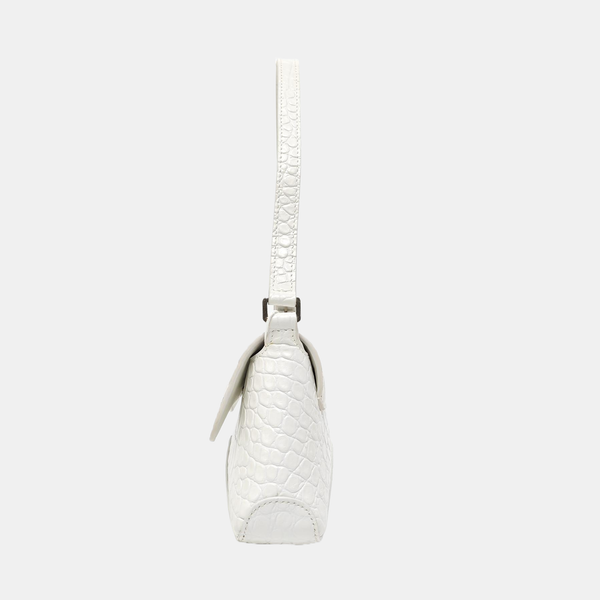 Calfskin Shoulder Bag White