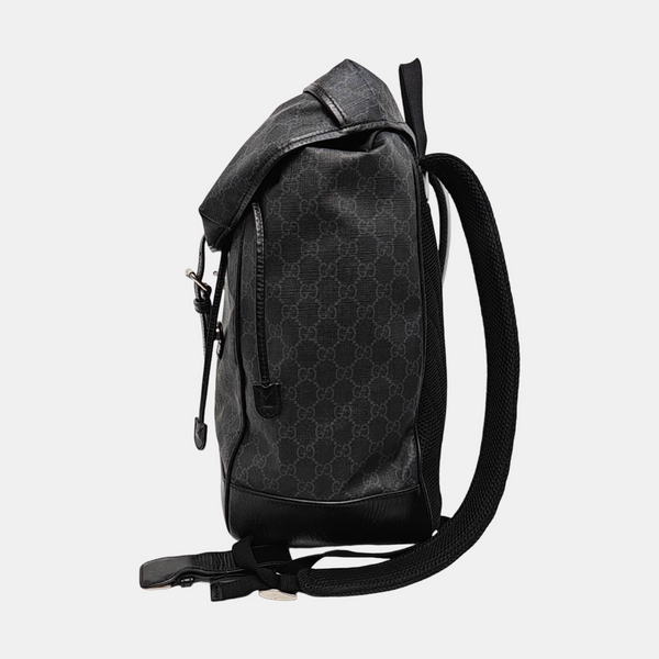 Retro Medium Monogram Coated Canvas Black