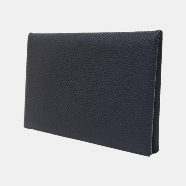 Calvi Epsom Blue Card Holder