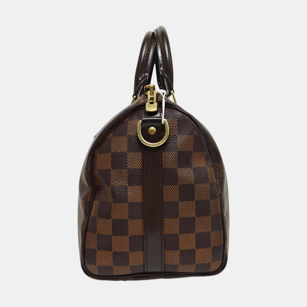 Authenticated pre-owned SPEEDY 25 Coated Canvas Brown - Shoulder Bag at Looply