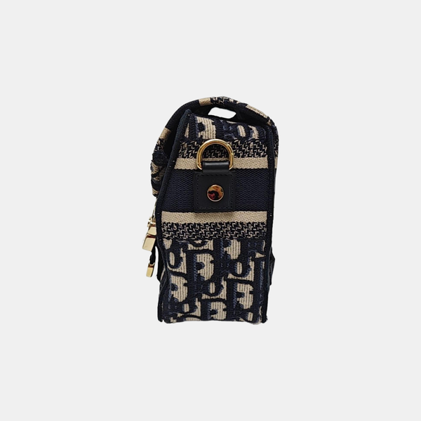Diorcamp Small Oblique Canvas Blue