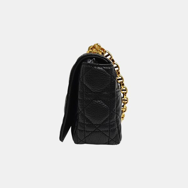 Dior Caro Small Cannage Calfskin Black