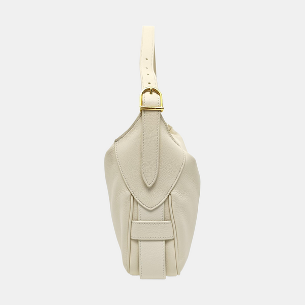 NEW HOBO Calfskin White