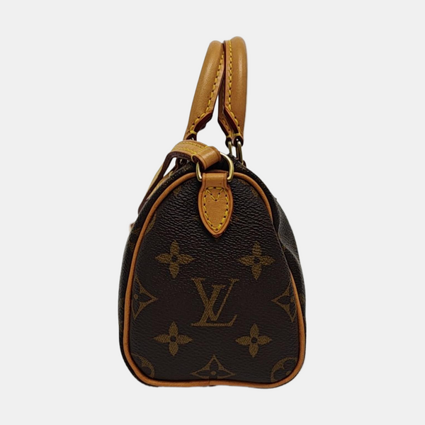 SPEEDY Nano Monogram Coated Canvas Brown