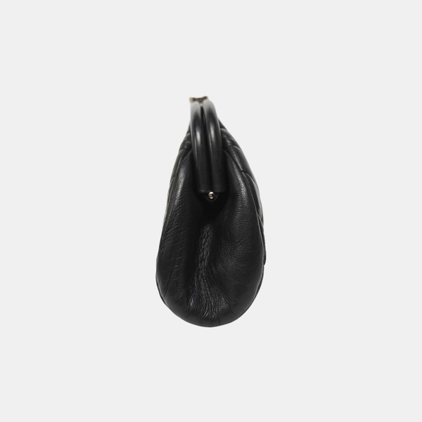Quilted Calfskin Clutch Black