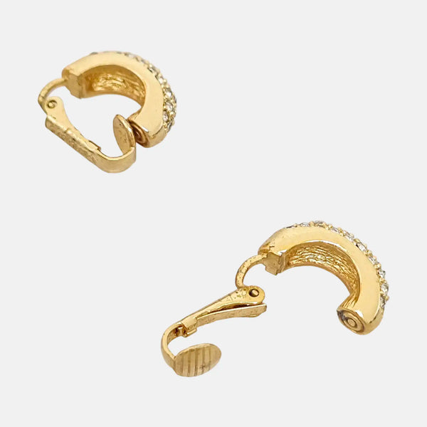 Metal Gold Clip On Earrings