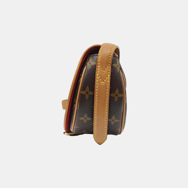TAMBOURINE Monogram Coated Canvas Brown