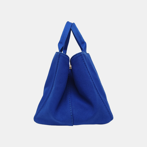 Denim Quilted Canvas Blue