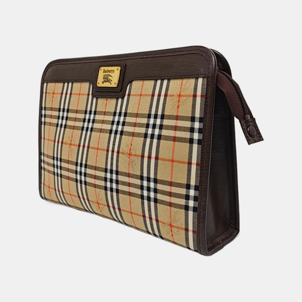 Canvas Clutch Beige