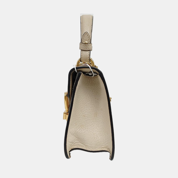 Sylvie Mini Calfskin White