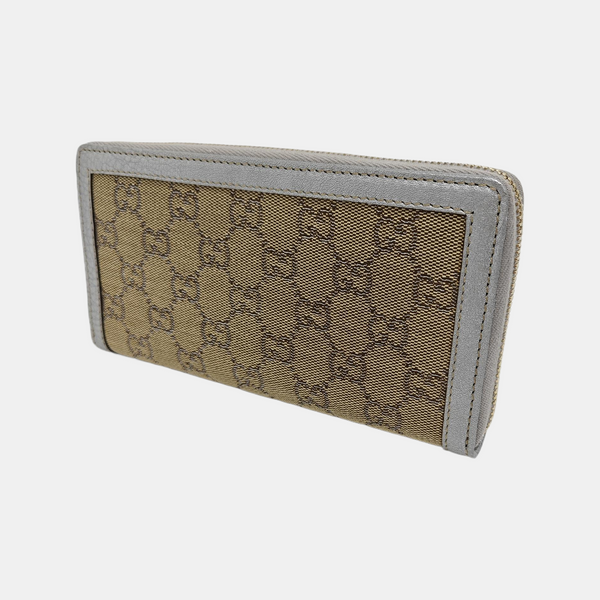 Billetera de lona Monogram Bamboo 1947 beige