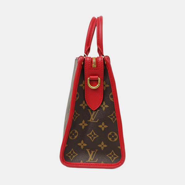 POPINCOURT PM Monogram Coated Canvas Brown