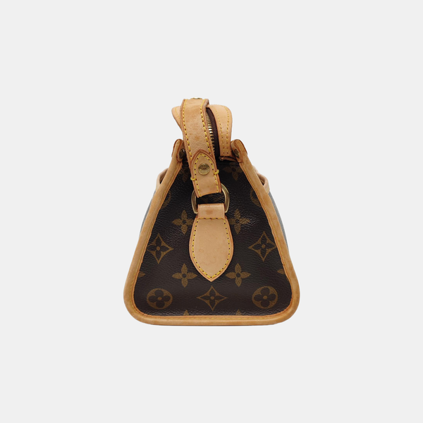 POPINCOURT Monogram Coated Canvas Brown