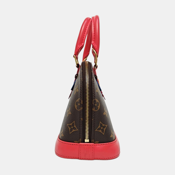ALMA BB Monogram Coated Canvas Brown