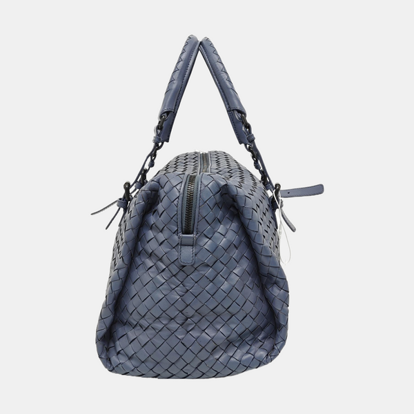 Calfskin Top Handle Bag Blue