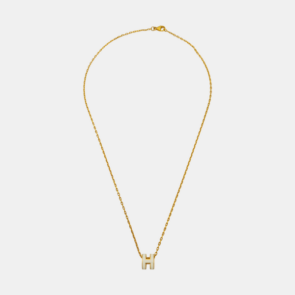 Pop H Metal Gold Necklace