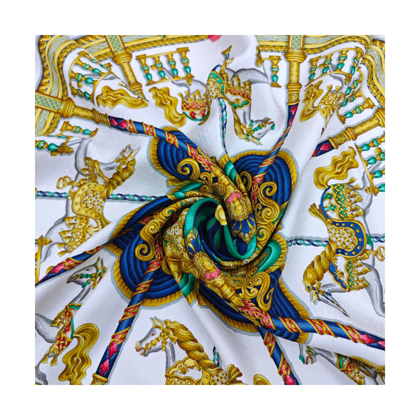 Mulberry Silk Silk Scarf White