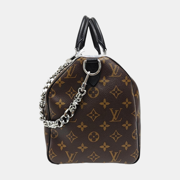 SPEEDY SOFT 30 Monogram Coated Canvas Brown