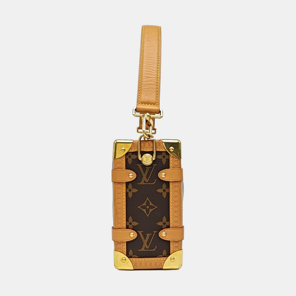 SIDE TRUNK MM Monogram Coated Canvas Brown