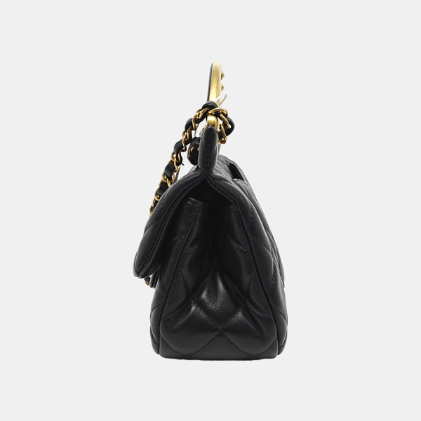 Quilted Lambskin Small Black