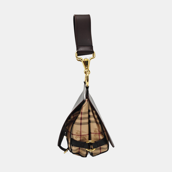 Calfskin Shoulder Bag Brown