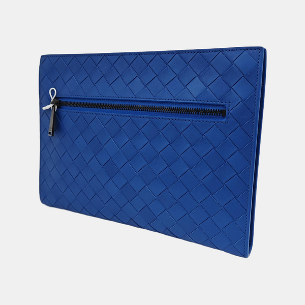 Calfskin Clutch Small Blue