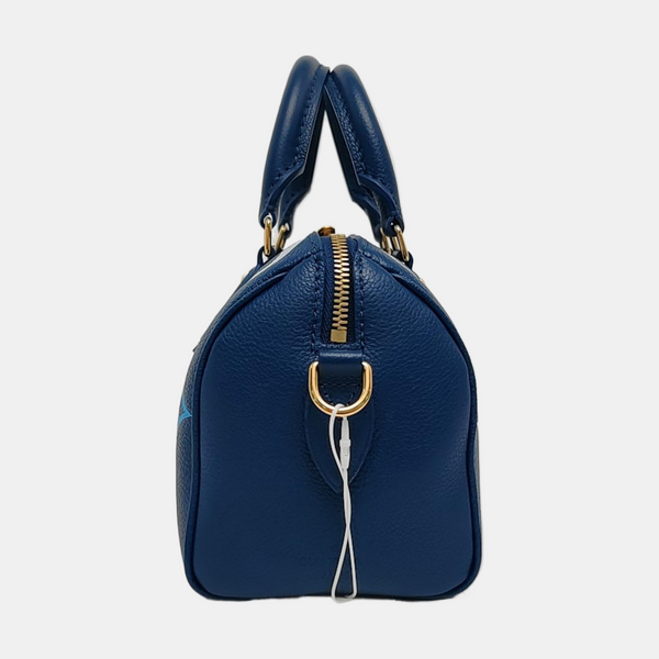 SPEEDY 20 Monogram Calfskin Blue