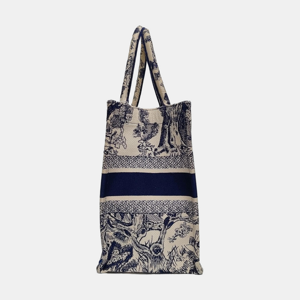 Book Tote Medium Canvas Blue