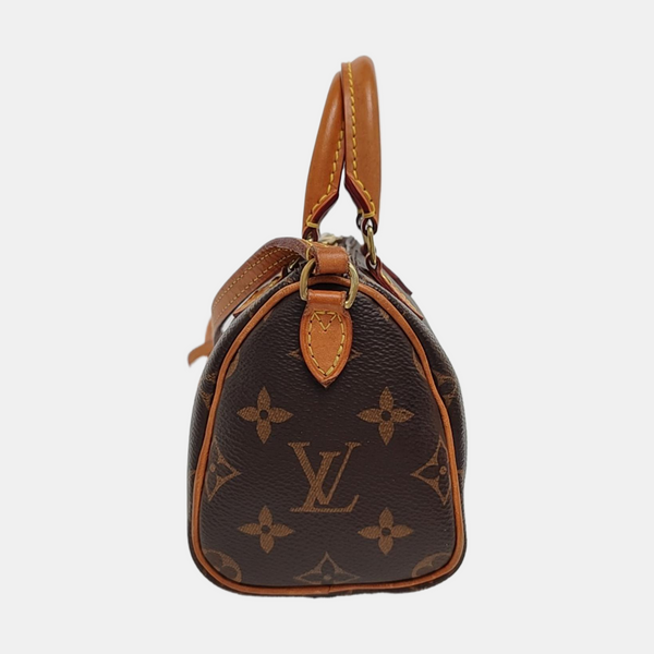 SPEEDY Nano Monogram Coated Canvas Brown