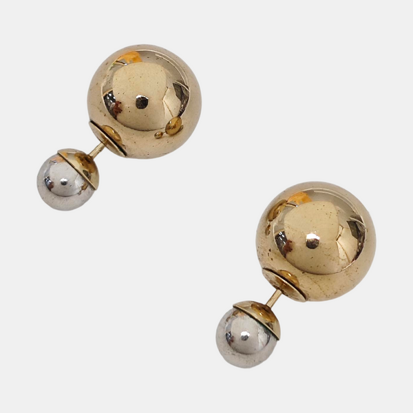 Dior Tribales Metal Gold Stud Earrings