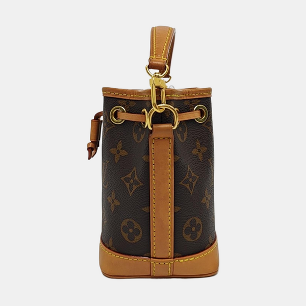 NOÉ Nano Monogram Coated Canvas Brown
